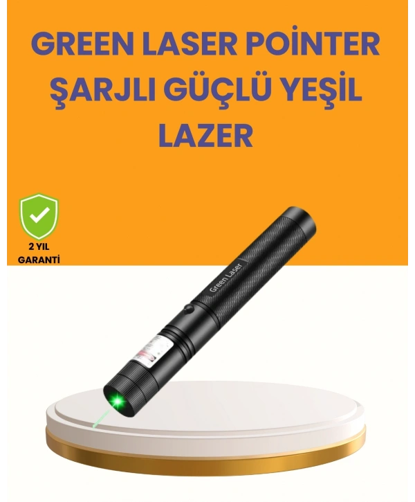 5000mW Yeşil Lazer Pointer Profesyonel Uzun Menzilli