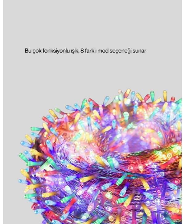 50’li LED Şeffaf Kablolu 5 m Aydınlatma Işık Süsleme Led