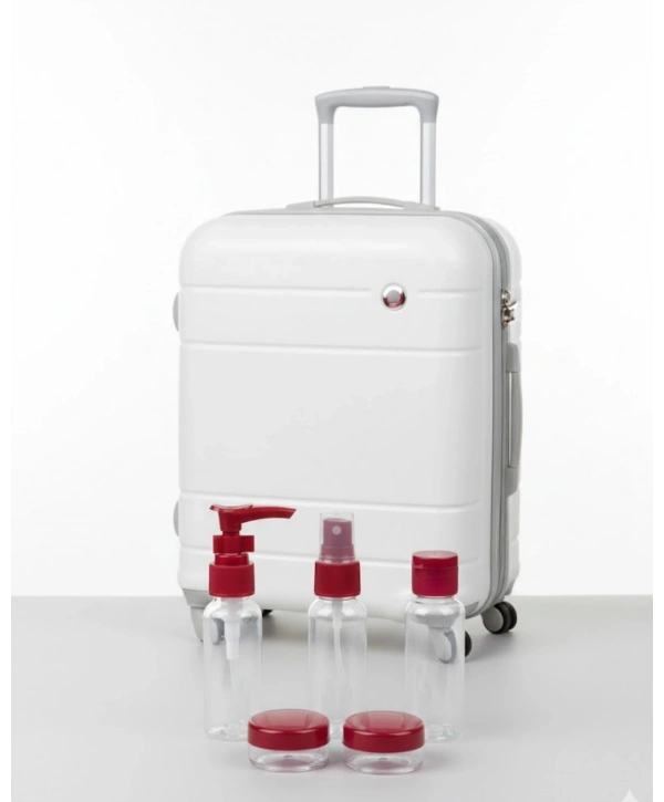 5’li Seyahat Boy Kozmetik Şişe Seti 30 ml Çantalı Organizer