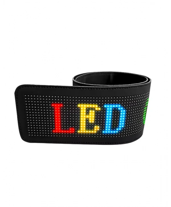 60 cm LED Matrix Panel 16x96 Piksel Bluetooth Kontrollü RGB Kayan Yazı Ekranı