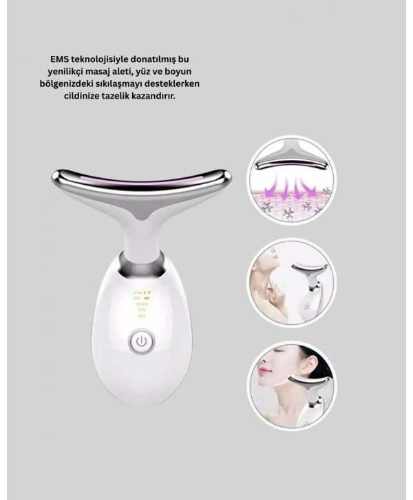 7 Renkli LED Cilt Yenileyici Masaj ve Bakım Cihazı