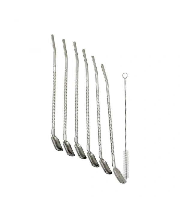 7PCS - 6PİPET + 1TEMİZLEME FIRÇA  ÇELK KAŞIKLI PİPET (5047)