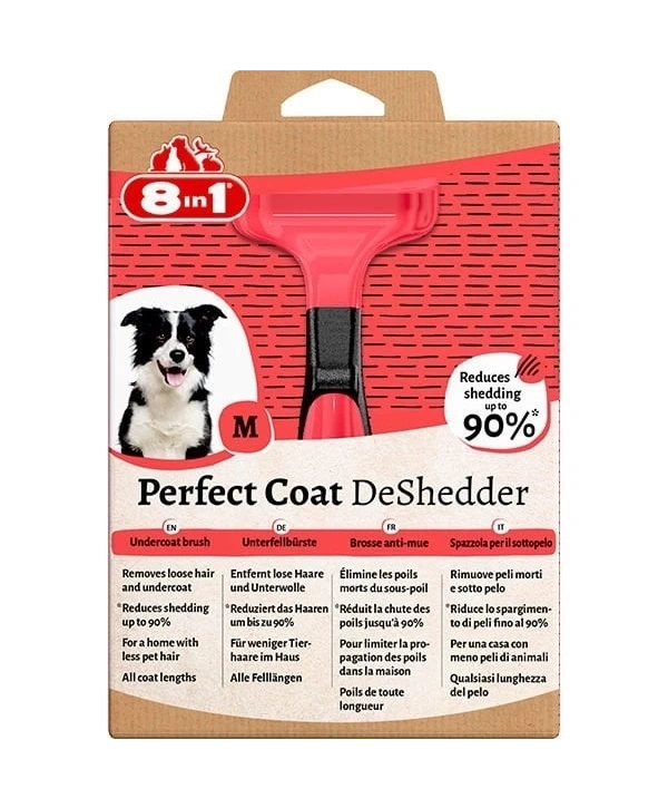 8 in 1 Perfect Coat Köpek Tüy Toplayıcı Tarak Medium