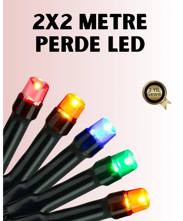 8 Modlu Zaman Ayarlı LED Perde Işık – Bahçe ve Balkon Dekorasyonu