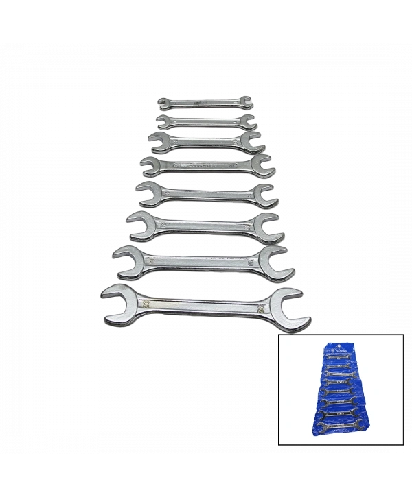 8 PARÇA  AĞZI AÇIK 6-22MM ANAHTAR TAKIMI (5047)