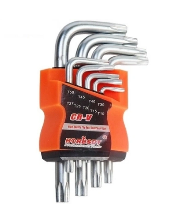 9 PARÇA  İYİ CRV KISA YILDIZ ALYAN TORX KEY SET (5047)