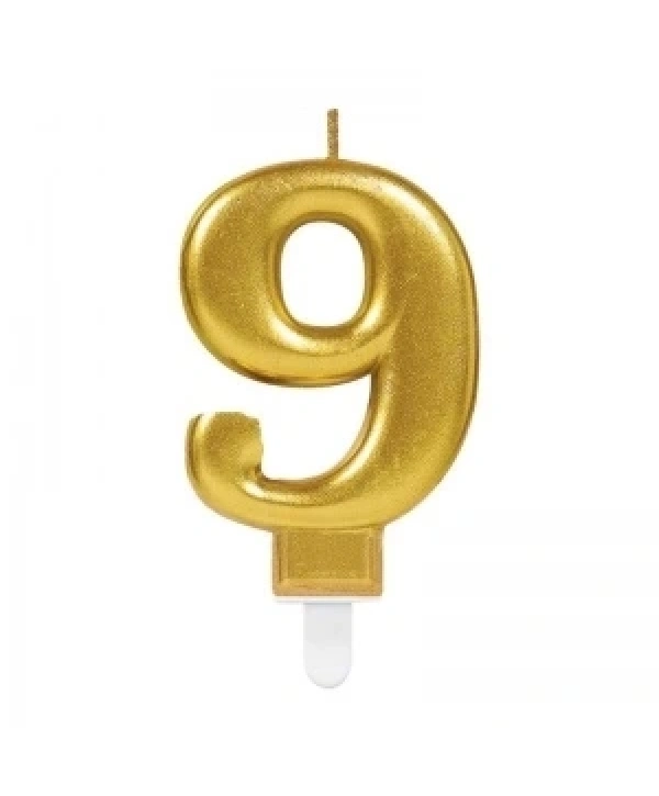 9 Rakam Mum Gold Renk (5047)