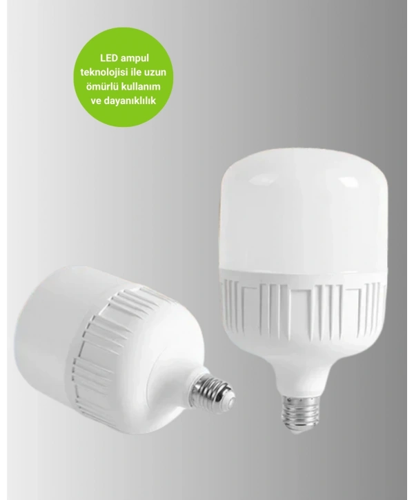 Acil Durumlara Uygun Şarjlı Torch LED Ampul 30 Watt