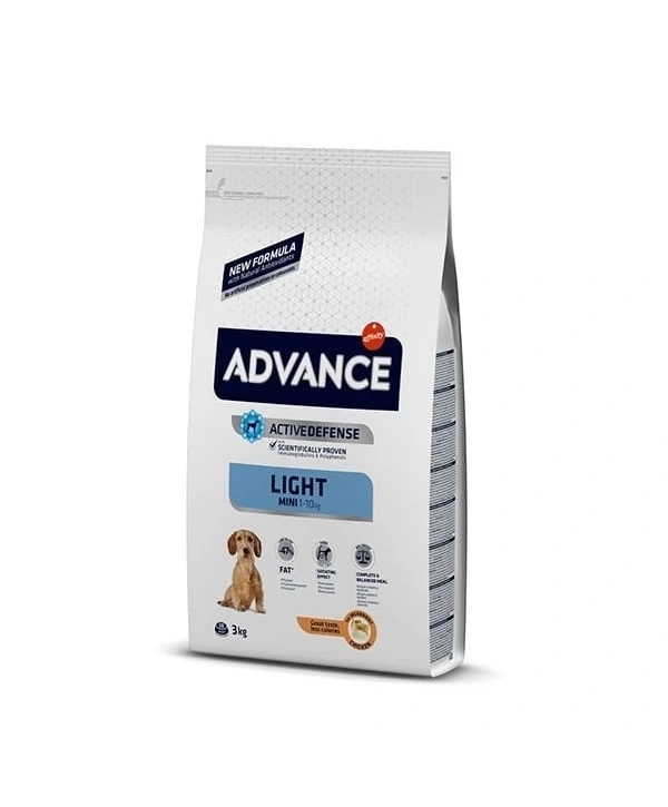 Advance Light Mini Tavuklu Küçük Irk Diyet Köpek Maması 3 Kg