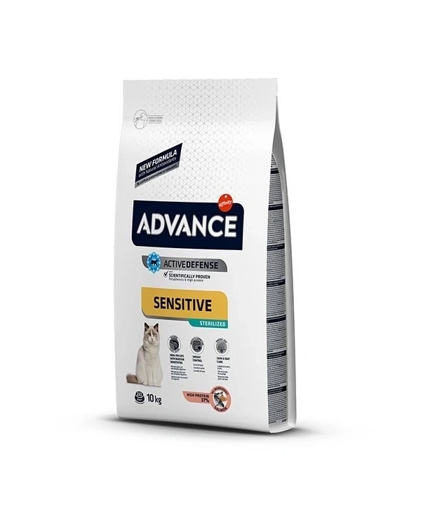 Advance Sensitive Somonlu Hassas Kısırlaştırılmış Kedi Maması 10 Kg