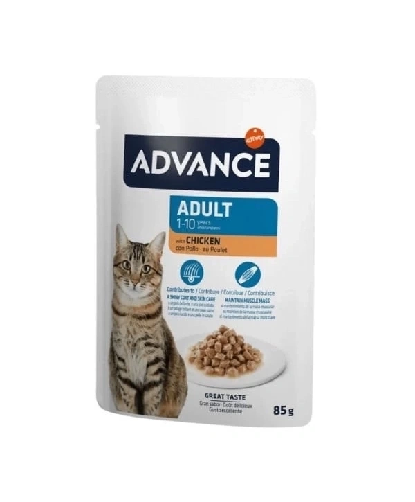 Advance Tavuklu Pouch Konserve Yetişkin Kedi Maması 85 Gr