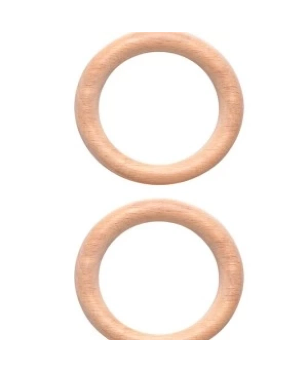 Amigurimi Ahşap Halka 7 Cm 2li