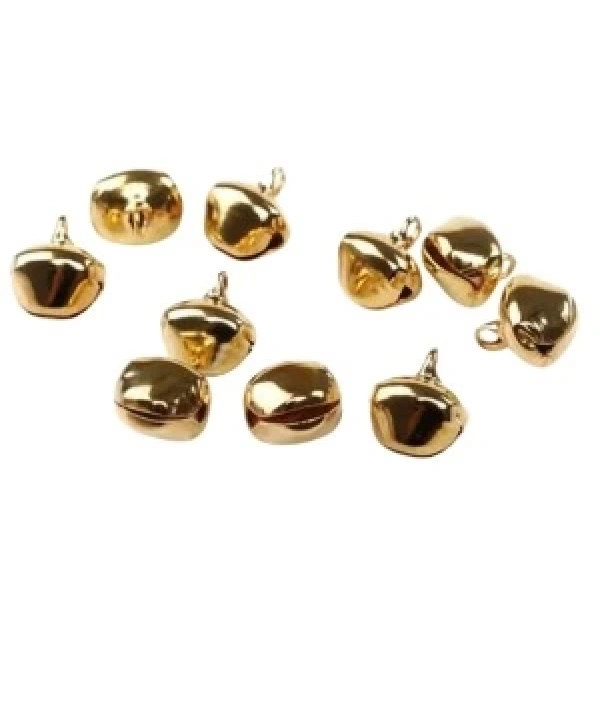 Amigurimi Mini Çan Altın Renk Çan 5li