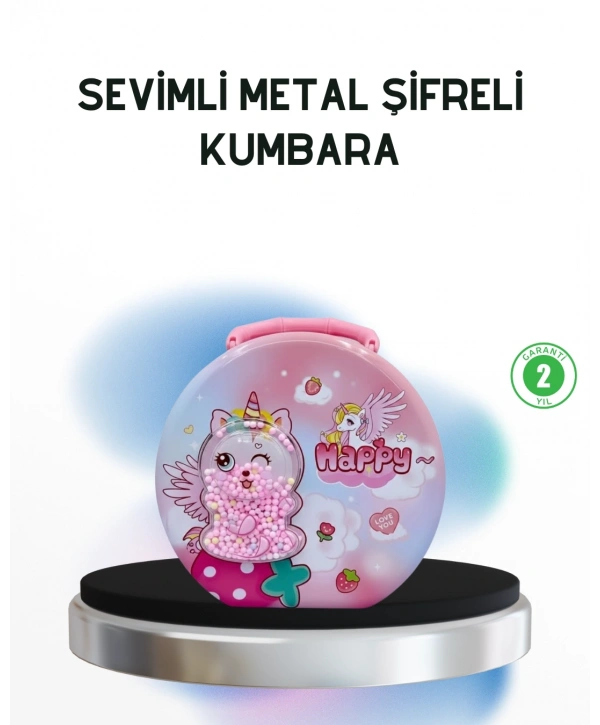 Anahtarlı Çocuk Para Kasası Eğitici ve Dekoratif Tasarım