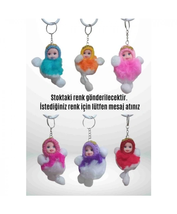 Anahtarlık Bebek Modeli Peluş - Şirin Tasarım