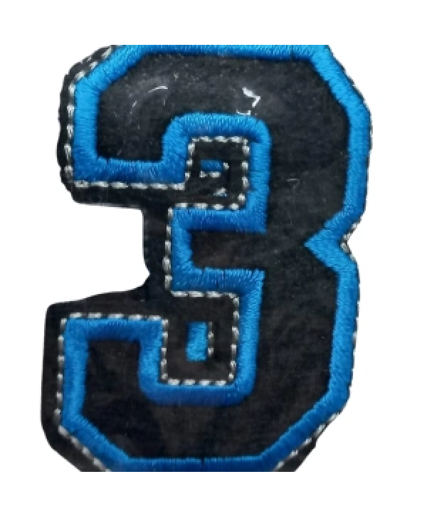 Aplike Ütü İle Yapışan 3 Rakamı  Arma 2,5x4 Cm