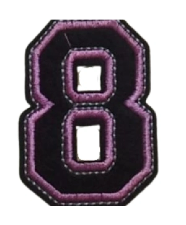 Aplike Ütü İle Yapışan 8  Rakamı  Arma 3x4 Cm