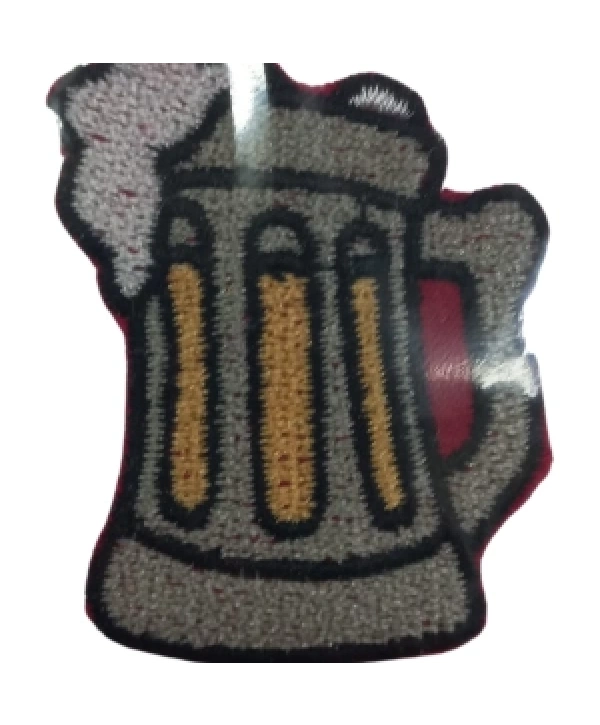 Aplike Ütü İle Yapışan Bira Bardağı Arma 3x3 Cm