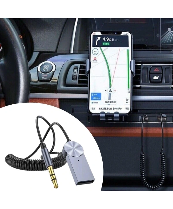Araba için Bluetooth Aux Alıcısı Wireless Araç Kiti (5047)