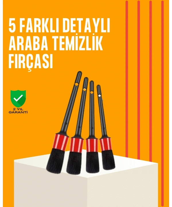 Araba Temizliği İçin 5 Parça Fırça Takımı
