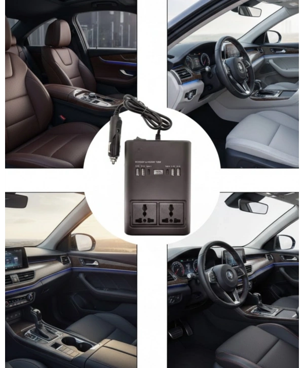 Araç Çakmak Girişli Güç İnvertörü 150W