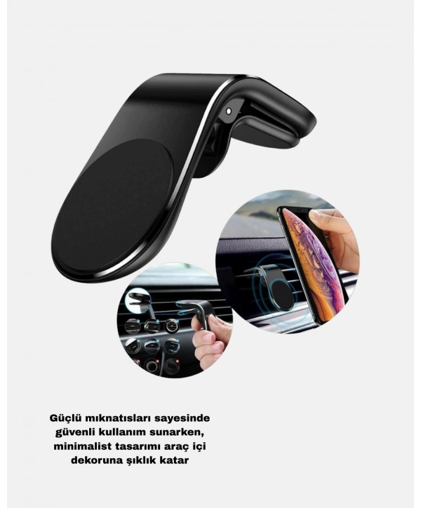 Araç İçi Telefon Tutucu + Quick Charge 3.0 Araç Şarj Cihazı Seti