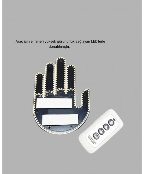 Araç İçin Eğlenceli LED El İşareti Işığı