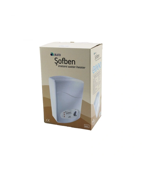 AURA MODEL-105-A6 ELEKTRİKLİ BANYO ŞOFBEN 7350W  ÇİFT TERMOSTATLI  3 KADEMELİ  TÜP REZİSTANSLI  5 EMNİYETLİ (5047)