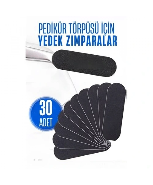 Ayak Törpü Yedeği Yapışkanlı Törpü Zımparası Pedikür Törpü Yedeği 30 ADET