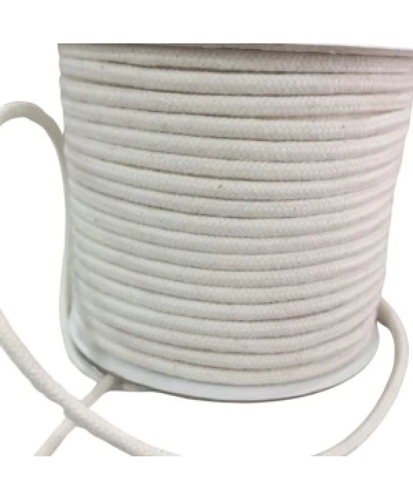 Bağcık İpi Pamuk 0,5 Cm Krem 5 Metre
