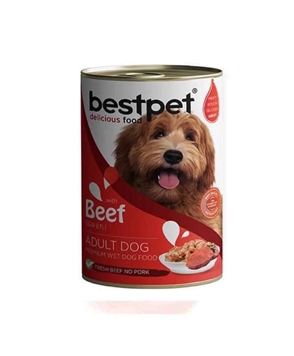Bestpet Sığır Etli Jöleli Yetişkin Köpek Konservesi 400 Gr