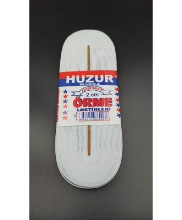 BEYAZ - 2CM PAÇA LASTİK YASSI GENİŞ 10MT (5047)