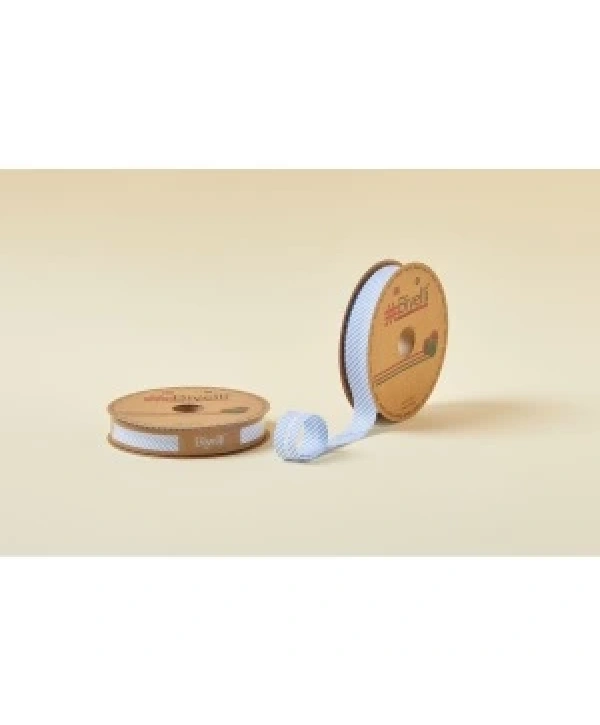 Biye Çizgili Katlı C01 Mavi 2 Cm 25 Metre %65 Koton %35 Polyester