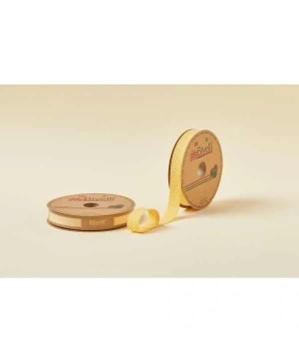 Biye Çizgili Katlı C04 Sarı 2 Cm 25 Metre %65 Koton %35 Polyester