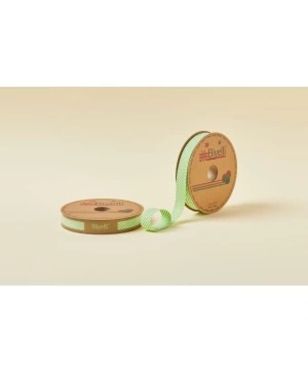 Biye Çizgili Katlı C05 Yeşil 2 Cm 25 Metre %65 Koton %35 Polyester