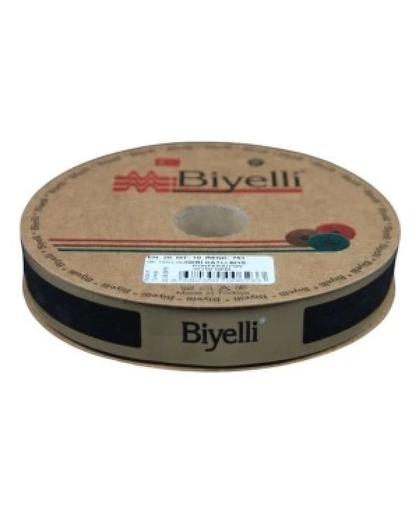 Biye Deri Katlı 751 Siyah 2 Cm 10 Metre %100 Polyester