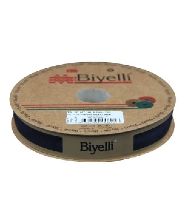Biye Deri Katlı 753 Lacivert 2 Cm 10 Metre %100 Polyester