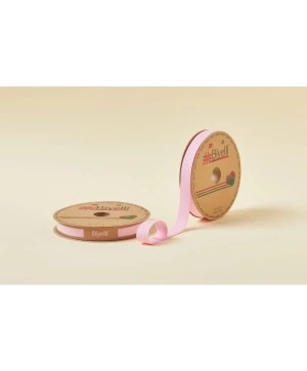 Biye Koton Katlı D08 Pembe 2 Cm 25 Metre %65 Koton %35 Polyester