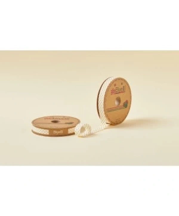 Biye Puanlı Katlı B04 Sarı 2 Cm 25 Metre %65 Koton %35 Polyester