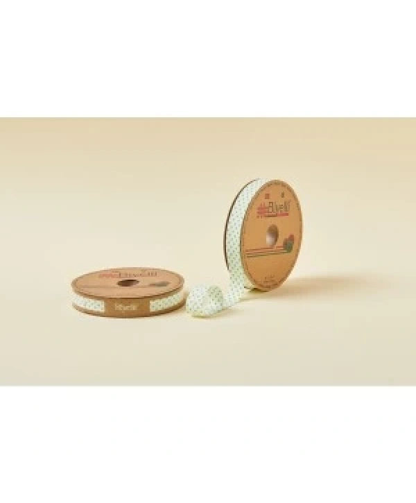 Biye Puanlı Katlı B05 Yeşil 2 Cm 25 Metre %65 Koton %35 Polyester