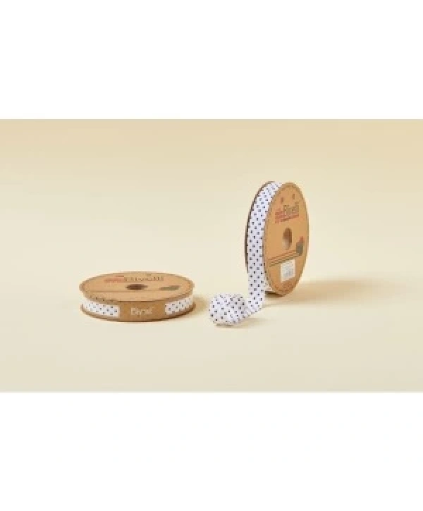 Biye Puanlı Katlı B08 Lacivert 2 Cm 25 Metre %65 Koton %35 Polyester