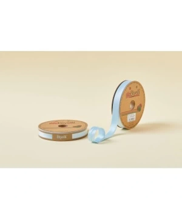 Biye Saten Katlı 004 Mavi 2 Cm 25 Metre %100 Polyester