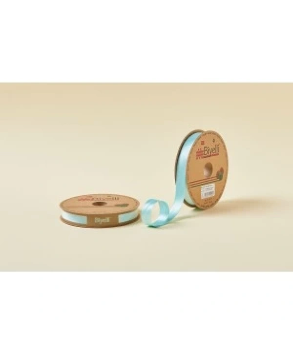 Biye Saten Katlı 010 Mint Yeşili 2 Cm 25 Metre %100 Polyester