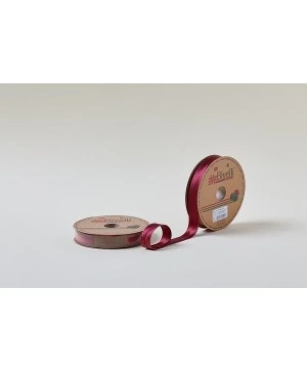 Biye Saten Katlı 022 Bordo 2 Cm 25 Metre %100 Polyester
