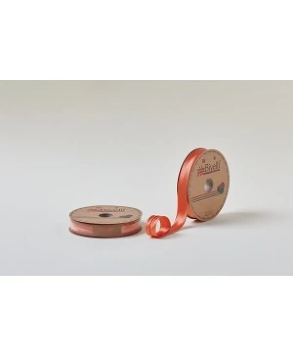 Biye Saten Katlı 028 Turuncu 2 Cm 25 Metre %100 Polyester