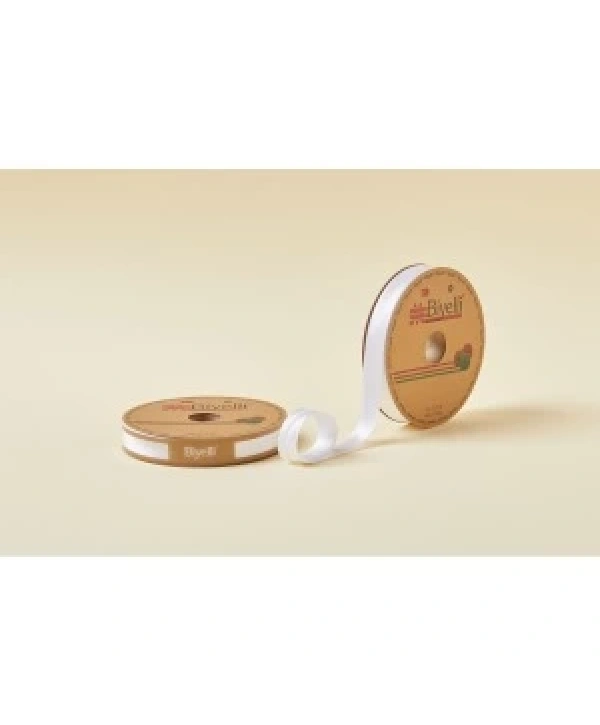 Biye Saten Katlı 041 Kırık Beyaz 2 Cm 25 Metre %100 Polyester