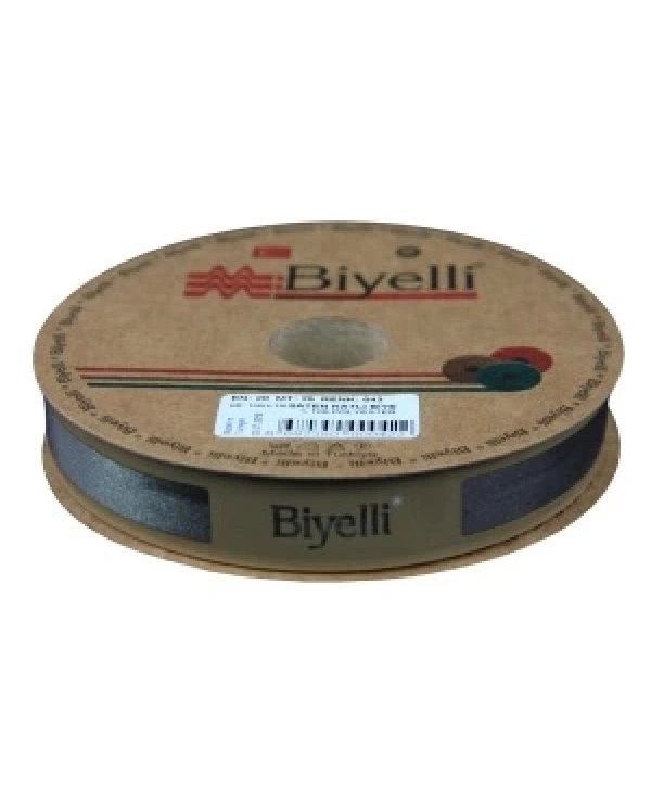 Biye Saten Katlı 043 Haki 2 Cm 25 Metre %100 Polyester