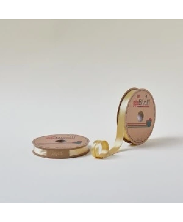 Biye Saten Katlı 055 Gold 2 Cm 25 Metre %100 Polyester