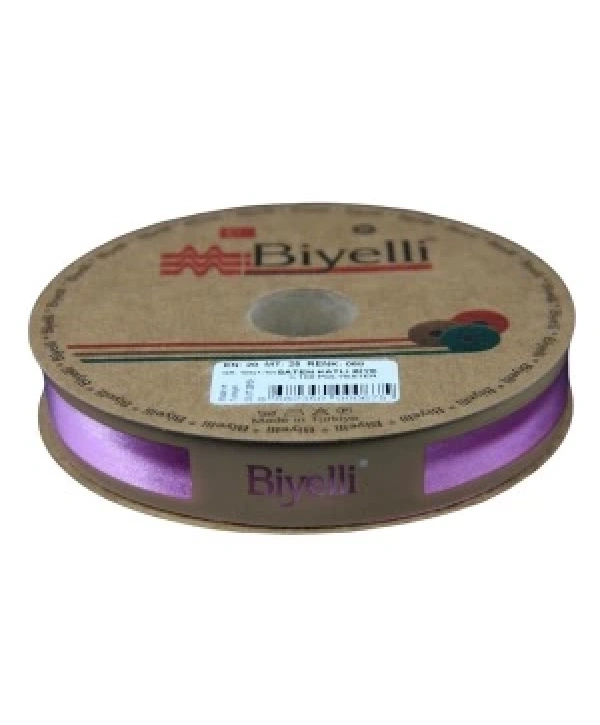 Biye Saten Katlı 068 Gül Kurusu 2 Cm 25 Metre %100 Polyester