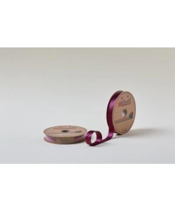 Biye Saten Katlı 075 Mürdüm 2 Cm 25 Metre %100 Polyester